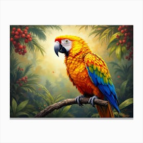 Parrot In The Jungle Toile