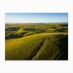 Aerial View Of The Dales 30 Canvas Print