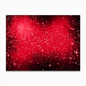 Scarlet Shining Star Background Canvas Print