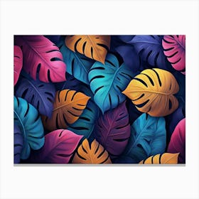 Tropical Leaves 8 Canvas Print