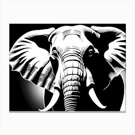 Elephant Metal Print, 1367 Canvas Print