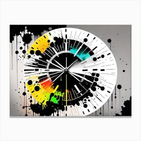 Abstract Clock Canvas Print