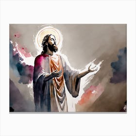 Jesus Christ Blessings 3 Canvas Print