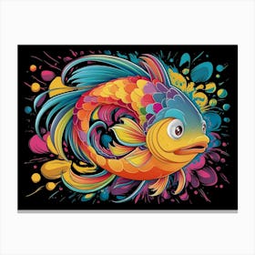 Fish T - Shirt Canvas Print