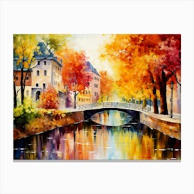 Autumn In Amsterdam Canvas Print