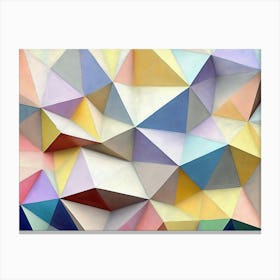 Geometric Abstract Painting Canvas Print