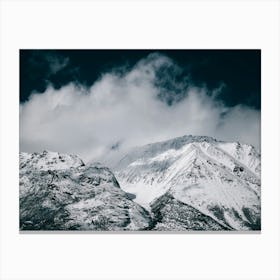 Winter Mountain Landscape Canvas Print