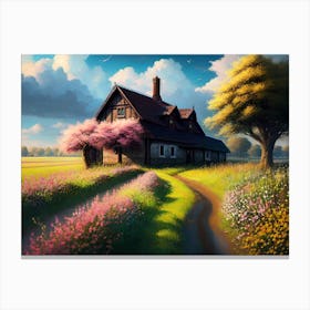 House In The Countryside 3 Canvas Print