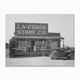 Untitled Photo, Possibly Related To Store, La Forge, Missouri By Russell Lee Canvas Print