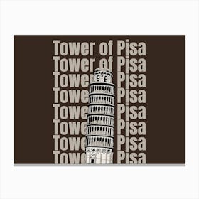 Tower Of Pisa Canvas Print