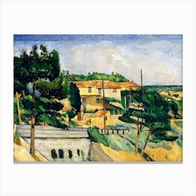 The Road Bridge, Paul Cézanne Canvas Print