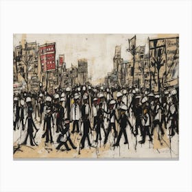 'People On The Street' Canvas Print