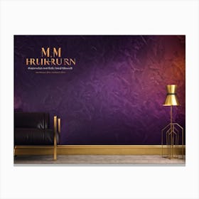 Autumn Themed Business Wallpaper Showcasing A Gradient Of Pink To Purple With A Splash Of Colorful (4) Canvas Print