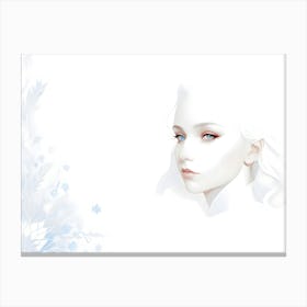 The blue-eyed girl 4 Canvas Print