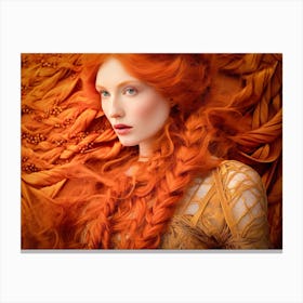 Red Haired Woman Canvas Print