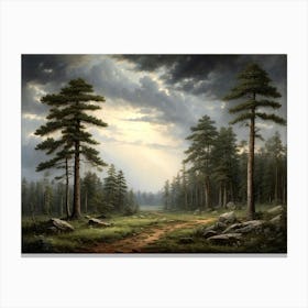 Path Through The Woods 1 Canvas Print