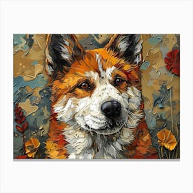 Akita Fine Art Portrait 1 Canvas Print