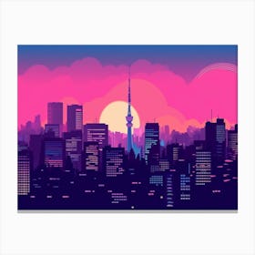 Tokyo Skyline 3 Canvas Print