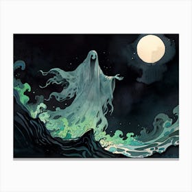 Ghost In The Water 1 Canvas Print