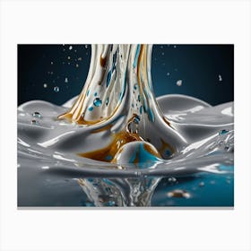 Milk Pouring 4 Canvas Print