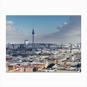 City view Berlin in winter Canvas Print