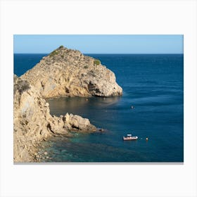 Rocks of Cap Prim on the Mediterranean coast Canvas Print