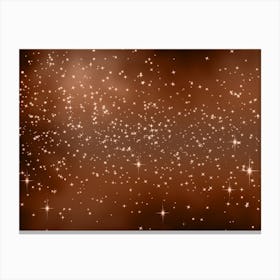 Soft Taupe Shining Star Background Canvas Print