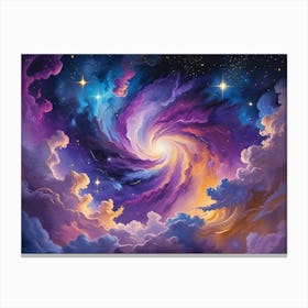 Galaxy Painting Canvas Print