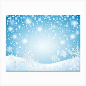 Snowflakes Background 2 Canvas Print