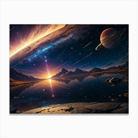 Space Landscape 2 Canvas Print