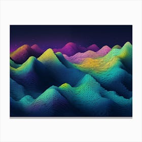 Abstract Mountains Canvas Print