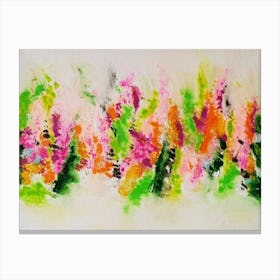 Abstract Flower Painting Canvas Print