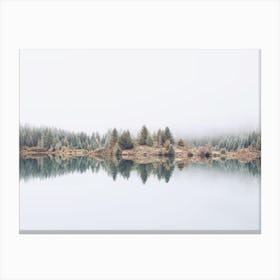 Forest Lake Reflection Canvas Print