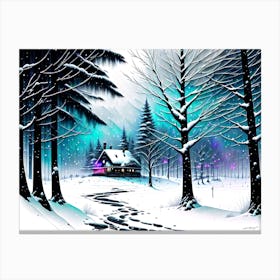 Snowy Forest 3 Canvas Print