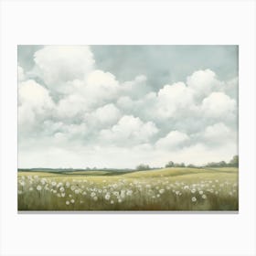 Dandelion Field Canvas Print