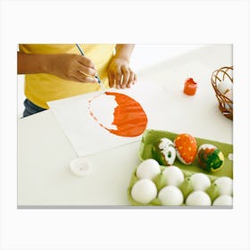 Easter Egg Painting 25 Canvas Print