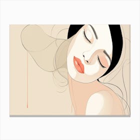 Portrait Of A Woman 1 Canvas Print