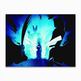 Anime Negative Space ― Gohan Vs Cell Spirit Canvas Print