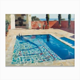 Tribute To Hockney  Canvas Print