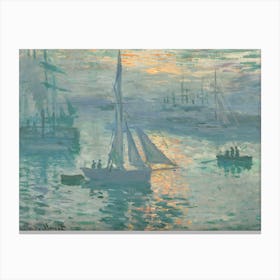 Sunrise (1873), Claude Monet Canvas Print