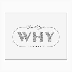 Why Quote Canvas Print