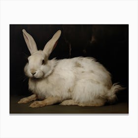 Vintage Rabbit Painting Canvas Print