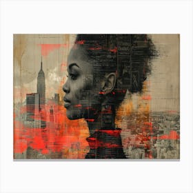 Temporal Resonances: A Conceptual Art Collection. New York City Canvas Print