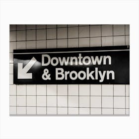 Downtown & Brooklyn Canvas Print