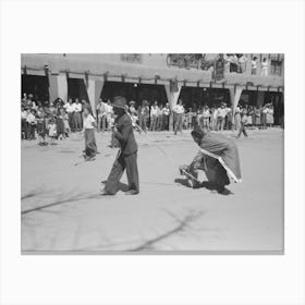 Untitled Photo, Possibly Related To Parade On Fiesta Day, Taos, New Mexico By Russell Lee 1 Canvas Print