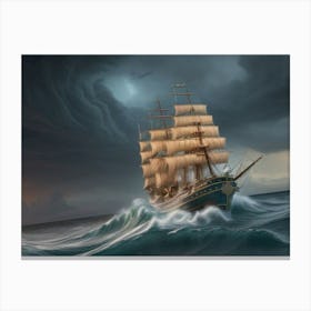 Galleon Surge Canvas Print