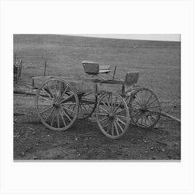 A Democrat Wagon On William Walling Farm Near Anthon, Iowa By Russell Lee Canvas Print