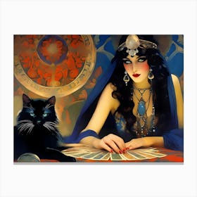 Tarot Card Reading Canvas Print