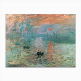 Sunrise Over The Seine Canvas Print