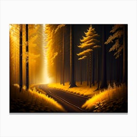 Road In The Forest 1 Canvas Print
